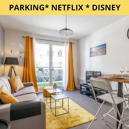 The Sunshine- Appart Cosy Proche Paris-Disney Avec Parking Prive Dans Residence Meaux Dış mekan fotoğraf