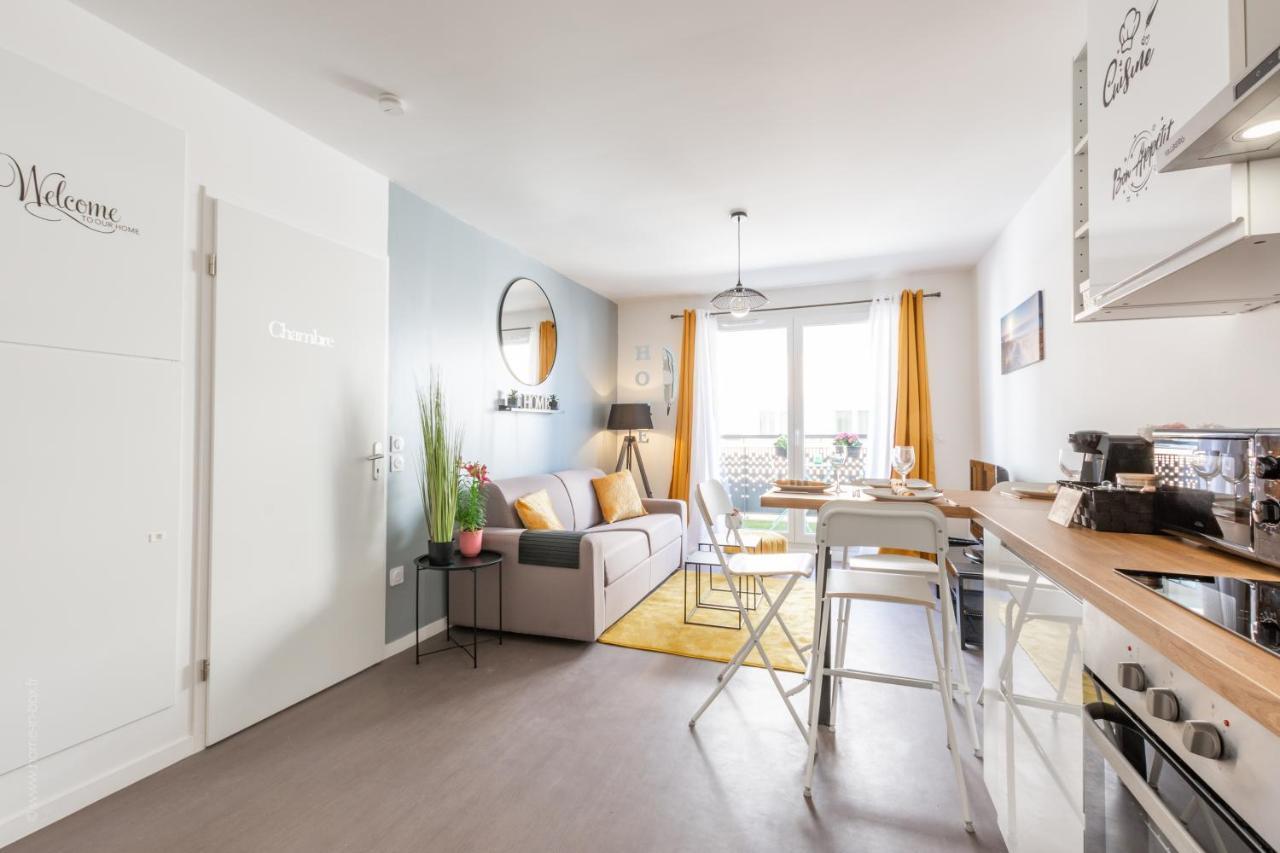 The Sunshine- Appart Cosy Proche Paris-Disney Avec Parking Prive Dans Residence Meaux Dış mekan fotoğraf